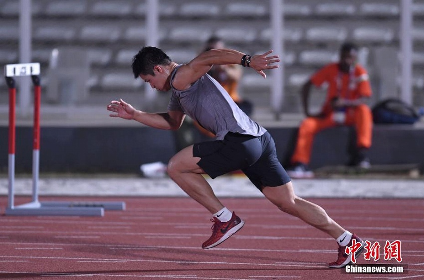 男子陸上の蘇炳添選手、アジア競技大會で初トレーニング　目標(biāo)は金メダル