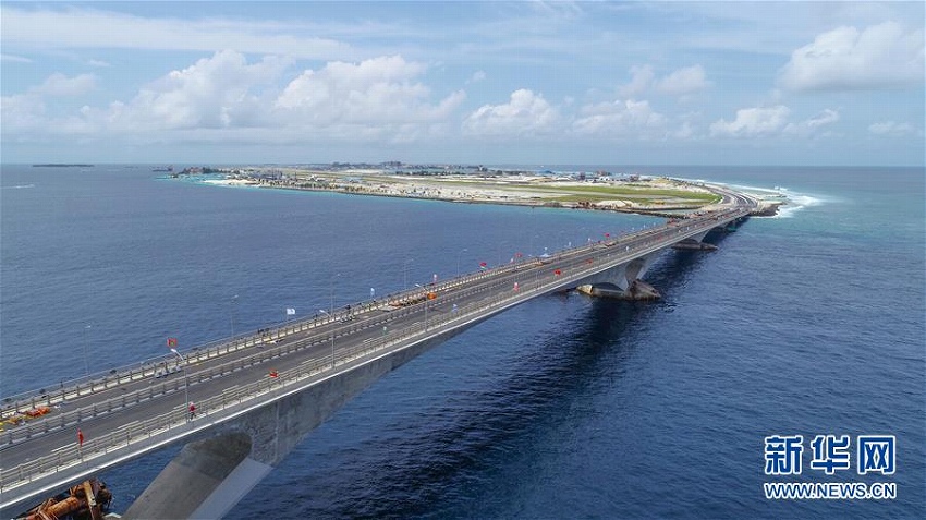 中國?モルディブ友誼大橋が開通