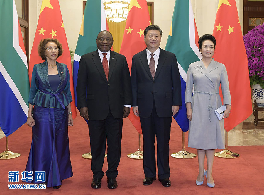 習近平主席がラマポーザ南アフリカ大統(tǒng)領と會談