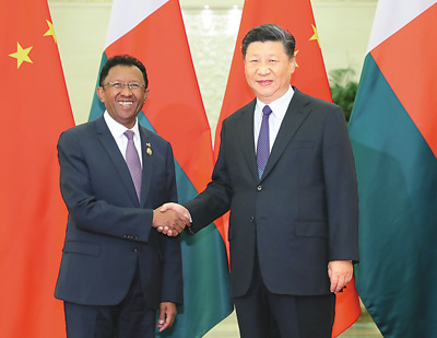 習(xí)近平國(guó)家主席が中國(guó)アフリカ協(xié)力フォーラムの各國(guó)首脳らと會(huì)談