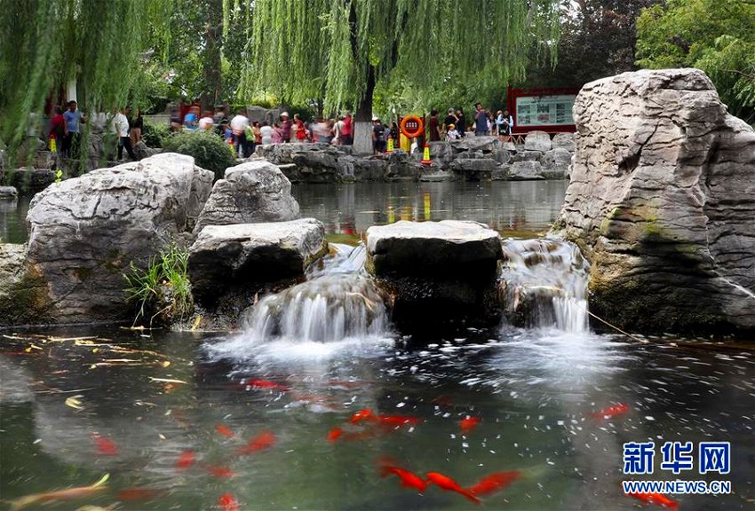 泉の水が復(fù)活して15周年迎えた山東省済南市