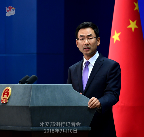 外交部報道官「臺灣問題で無責任な言行をしてはならない」