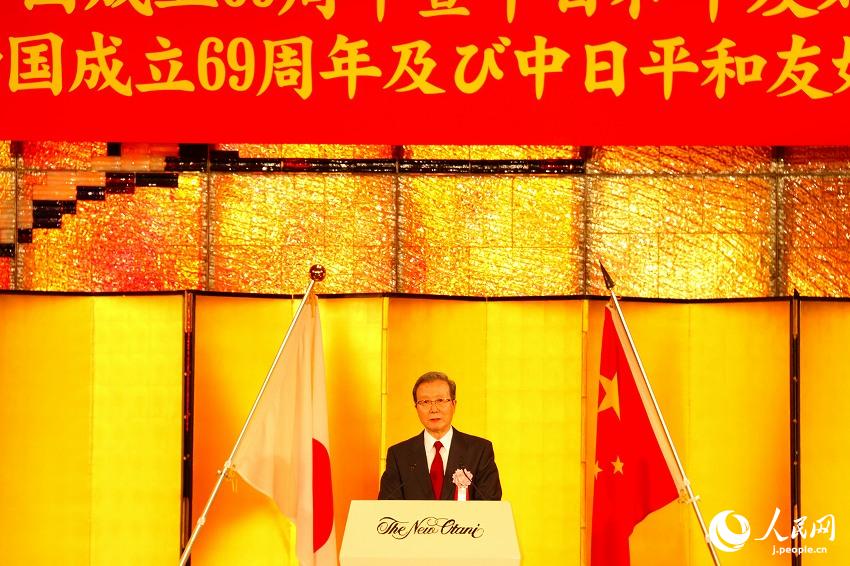 在日本中國(guó)大使館が東京で國(guó)慶節(jié)レセプション