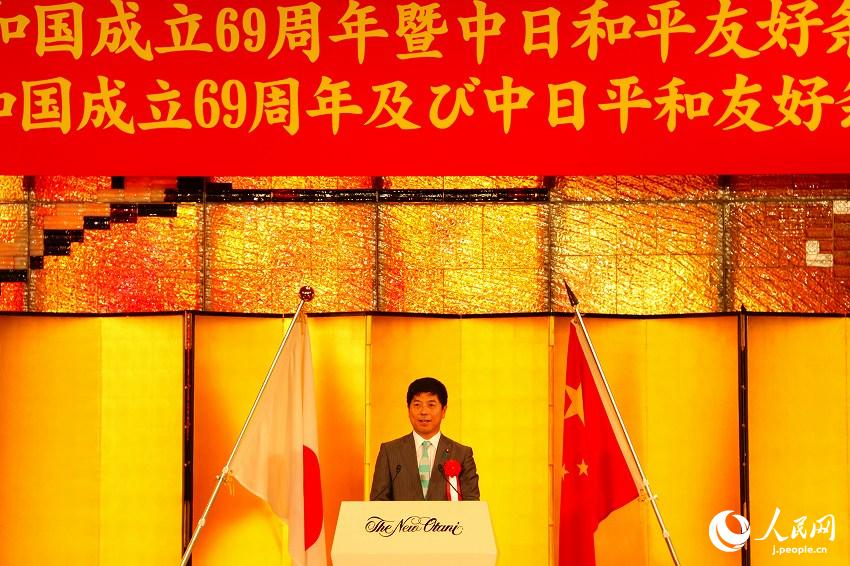 在日本中國大使館が東京で國慶節(jié)レセプション