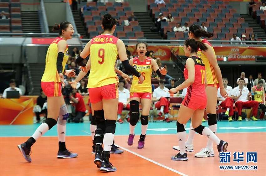 2018女子バレーボール世界選手権で中國が米國にストレート勝ち