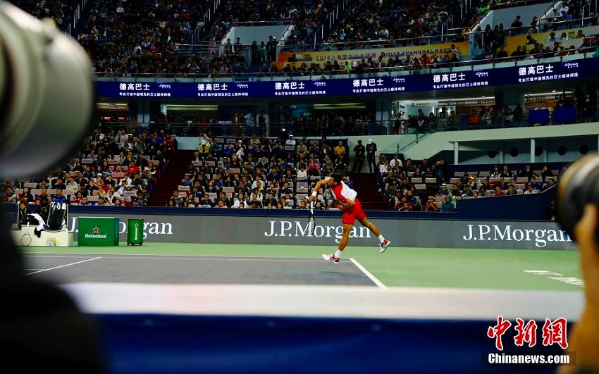 2018上海マスターズの男子シングルス、ジョコビッチが制す