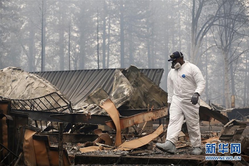 米カリフォルニア州北部の山火事、死者が48人に