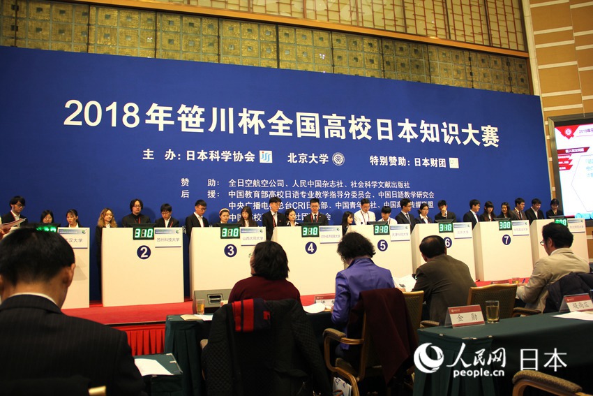 クイズを通じて日本への理解深める笹川杯全國(guó)大學(xué)日本知識(shí)大會(huì)　