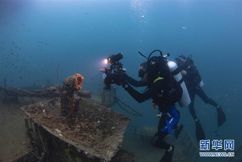 サンゴ保護(hù)員の義務(wù)擔(dān)うダイビングインストラクター　海南省