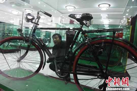 ビンテージ自転車を多數(shù)展示、蘭州自転車博物館　甘粛省
