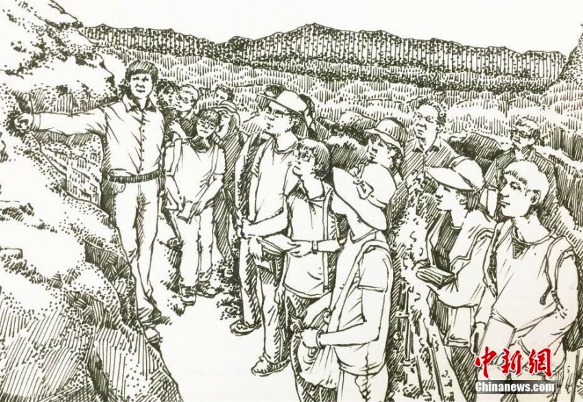 地質(zhì)大學(xué)の學(xué)生が描くサインペン畫「小錘君の物語」が話題に