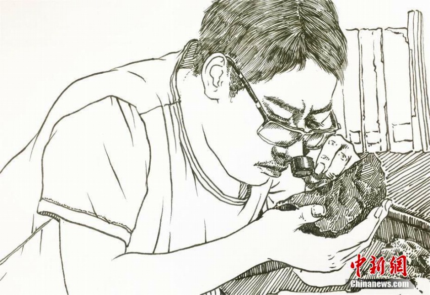 地質(zhì)大學(xué)の學(xué)生が描くサインペン畫「小錘君の物語」が話題に