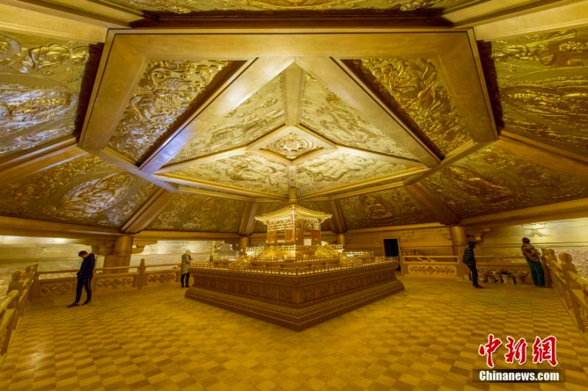 太原で唐代の舎利塔再建　精銅65トン使用し「黃金」の地下宮殿建設(shè)