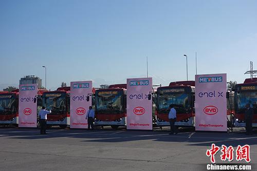 中國製のEVバス、チリの首都に進(jìn)出