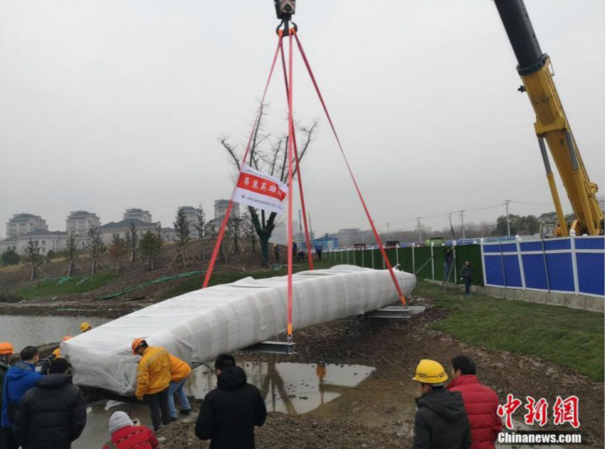 上海に中國初3Dプリンター1回成型の橋　壽命30年