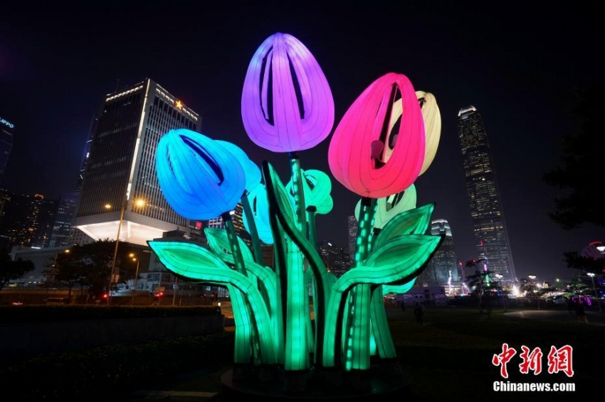 香港イルミネーション展で「愛とロマン」を演出