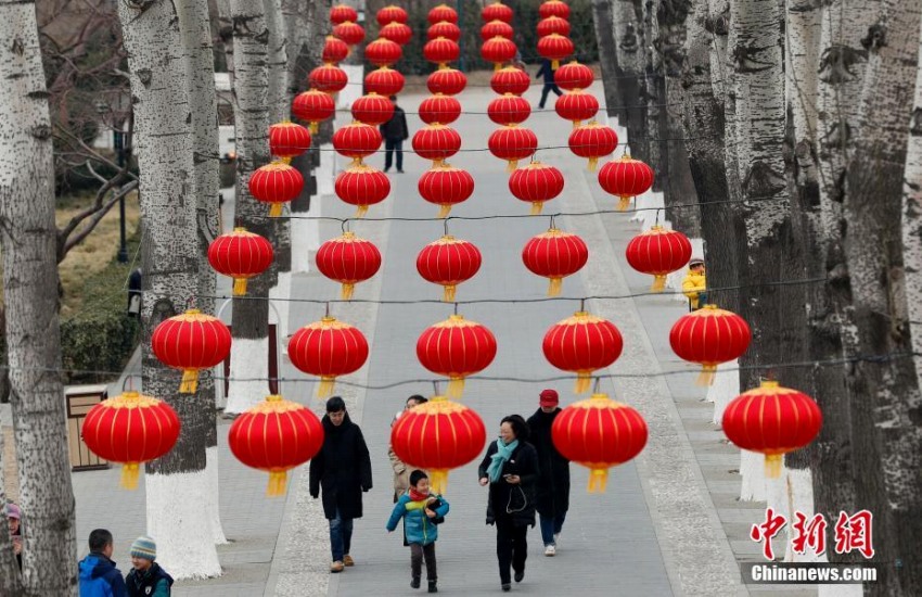 北京の玉淵潭公園が春節(jié)モードに　人気集める文化イベント