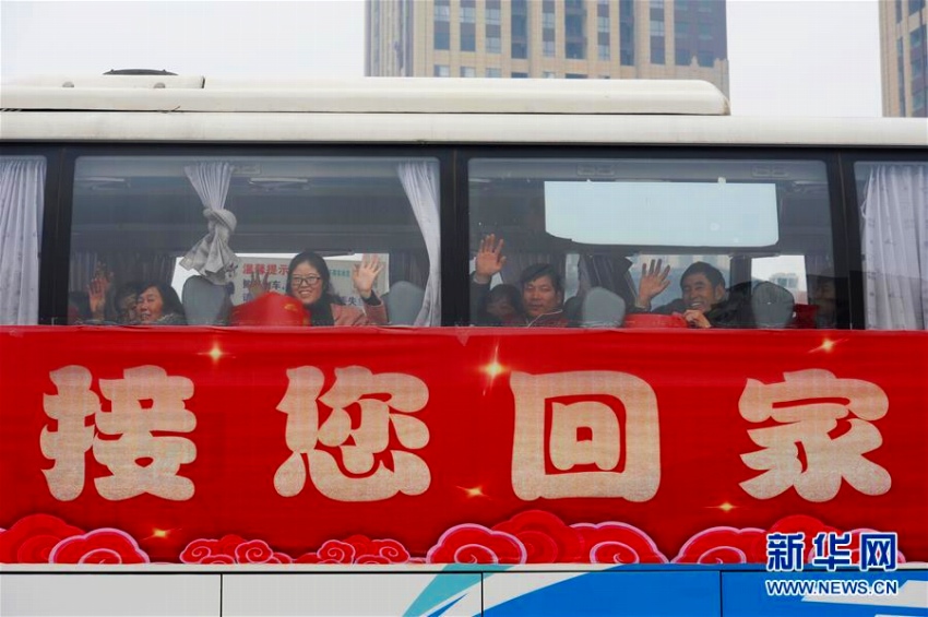 安徽省、帰省した出稼ぎ労働者向けの無料お迎えバス