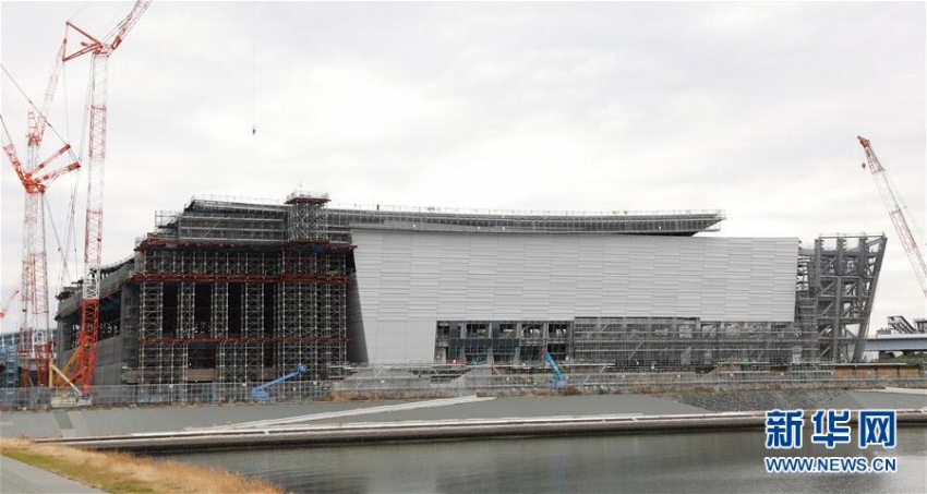 新設(shè)の東京五輪競技會場が報道陣向けに公開