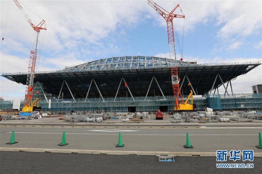 新設(shè)の東京五輪競技會場が報道陣向けに公開