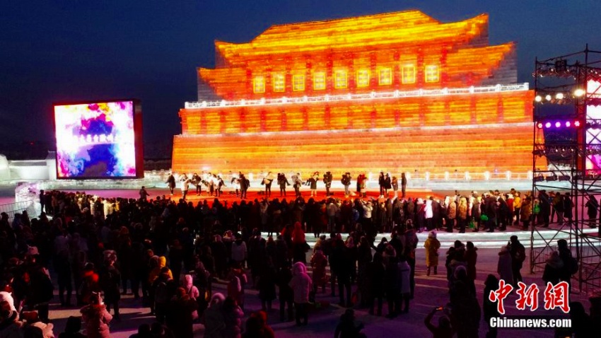 ハルビン氷雪大世界で「氷雪告白シーズン」イベント開催