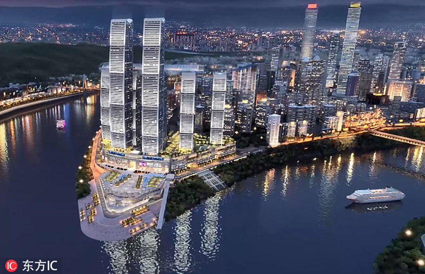 各種「世界一」を記録する幅300メートルの「橫向き摩天樓」　重慶