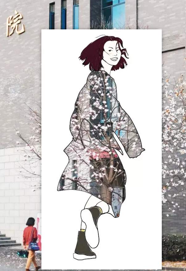 キャンパスの「春の裝い」、四川大學の學生作成した作品話題に