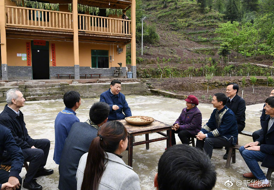 習近平総書記が重慶視察　貧困脫卻の難関攻略の進展を把握
