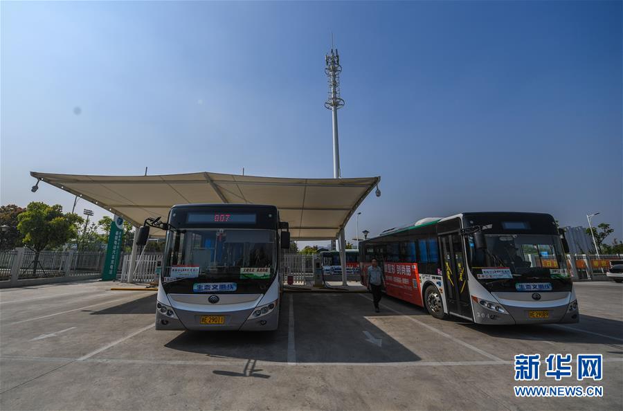 浙江省湖州市、市街地の路線バスを100％EV化