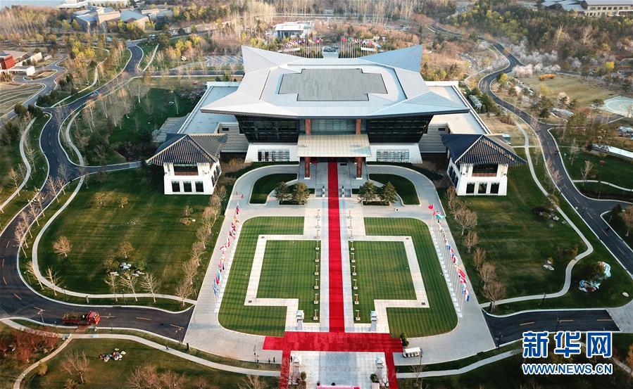 上空から眺めた北京　第2回「一帯一路」國(guó)際協(xié)力サミットフォーラム開幕