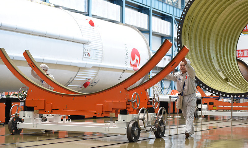 長征5號総組立?試験施設(shè)、打ち上げに向け準備萬端