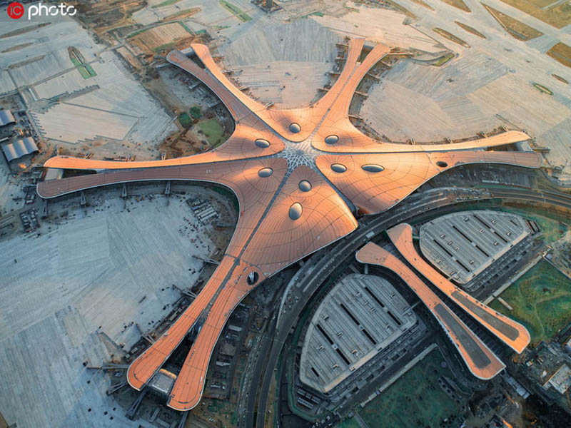 5月13日に正式に試験飛行を開始する北京大興國際空港（寫真著作権は東方ICが所有のため転載禁止）。