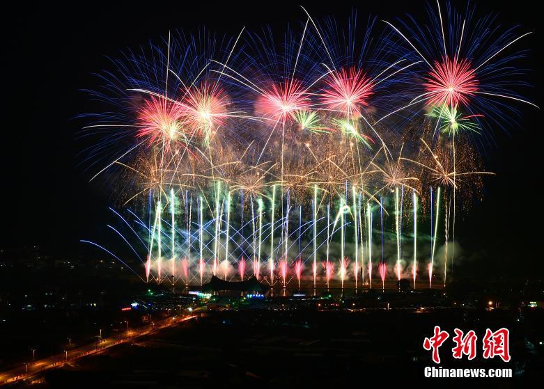 湖南省瀏陽で國際花火大會