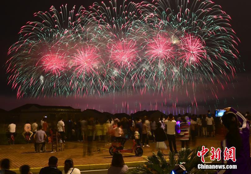 湖南省瀏陽で國際花火大會