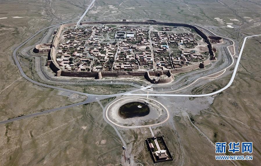 5月28日、ドローンで撮影された「永泰亀城」（撮影?馬寧）。