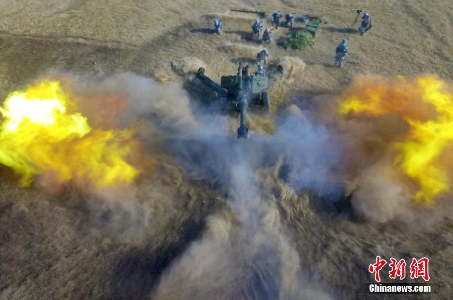 中國海兵隊(duì)某旅団が実弾射撃訓(xùn)練