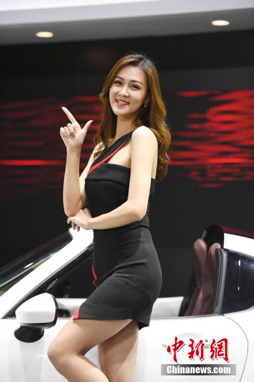 長(zhǎng)春モーターショーに花添える美人コンパニオン　吉林省