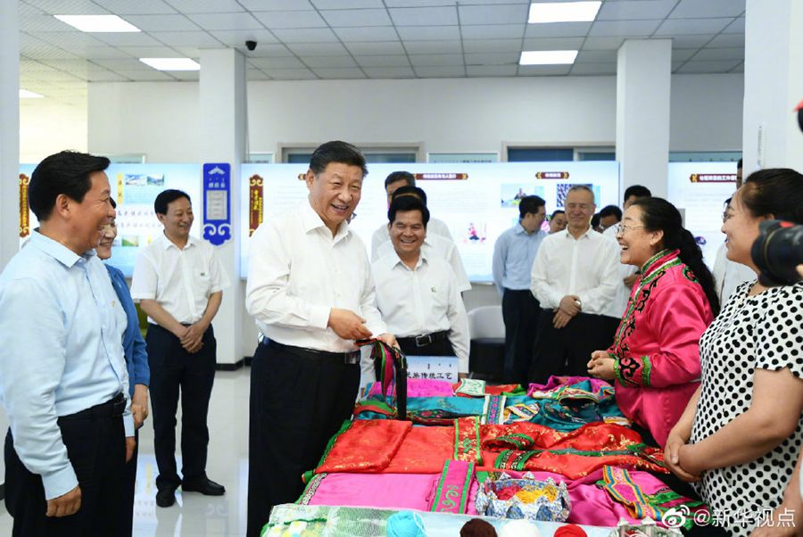 習近平総書記が內(nèi)蒙古視察