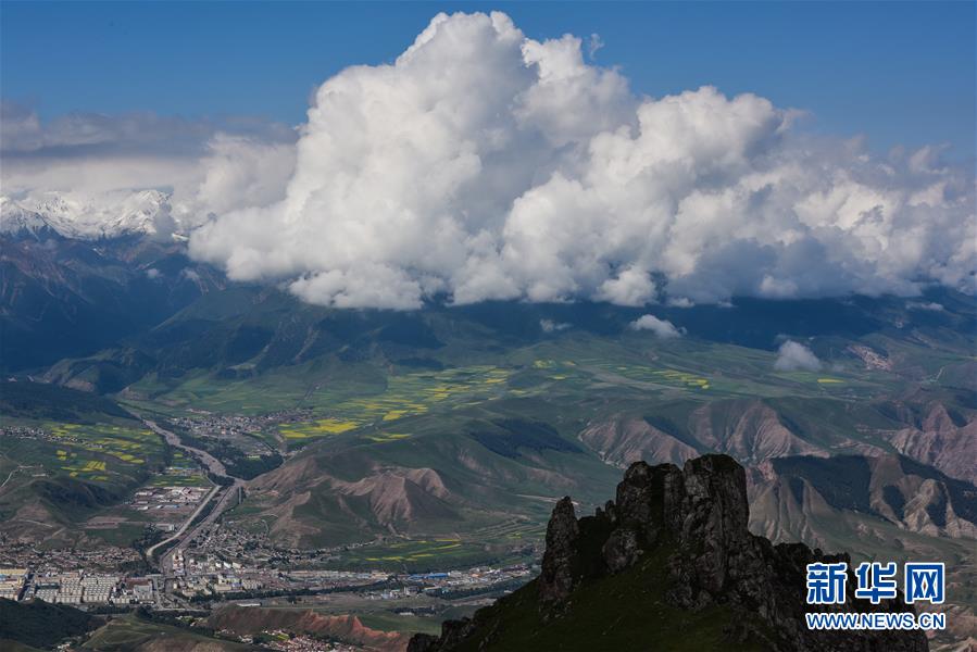 「天境祁連」の山々と草原に訪れた夏 青海省