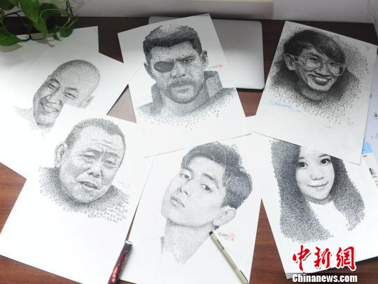 1枚の肖像畫に名前が1萬(wàn)個(gè)！長(zhǎng)春の若者が創(chuàng)作した「名前アート」