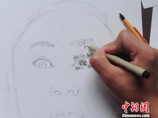 1枚の肖像畫(huà)に名前が1萬(wàn)個(gè)！長(zhǎng)春の若者が創(chuàng)作した「名前アート」