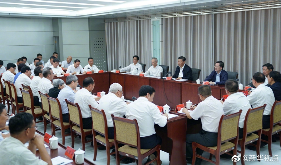 習近平総書記が甘粛省視察　専門家らと座談