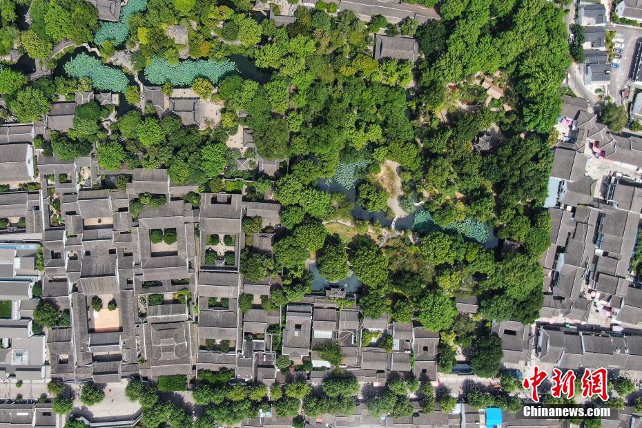 空から見た中國四大名園?蘇州「拙政園」　江蘇省