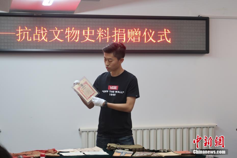 瀋陽(yáng)「九?一八」歴史博物館に抗日戦爭(zhēng)関連史料など200點(diǎn)以上を寄贈(zèng)