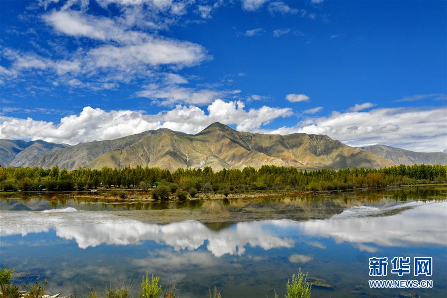 秋景色が美しいラサの「金色池塘」