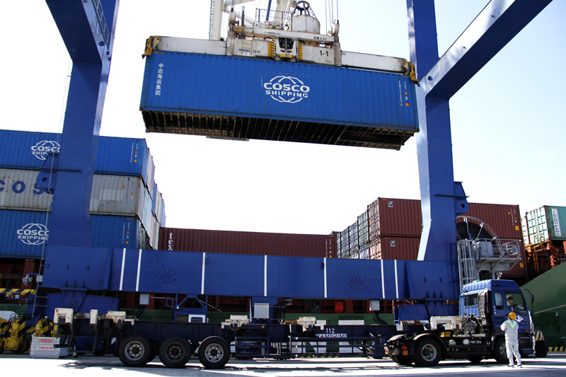 3日で上海に到著！中遠(yuǎn)海運(yùn)集団が日本からの輸入博出展品を輸送