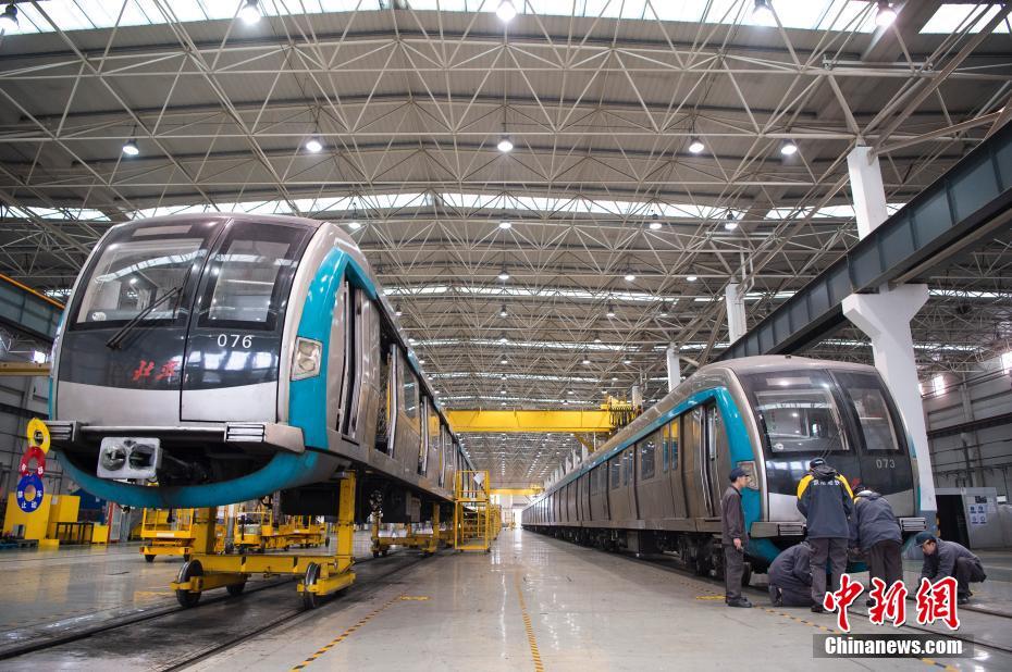 京港地鉄公司の鉄道車両整備工場（撮影?侯宇）。 
