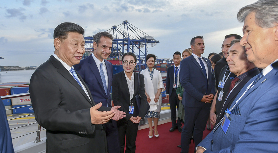 習(xí)近平國家主席「ピレウス港は互恵?ウィンウィンの成功の模範(fàn)」