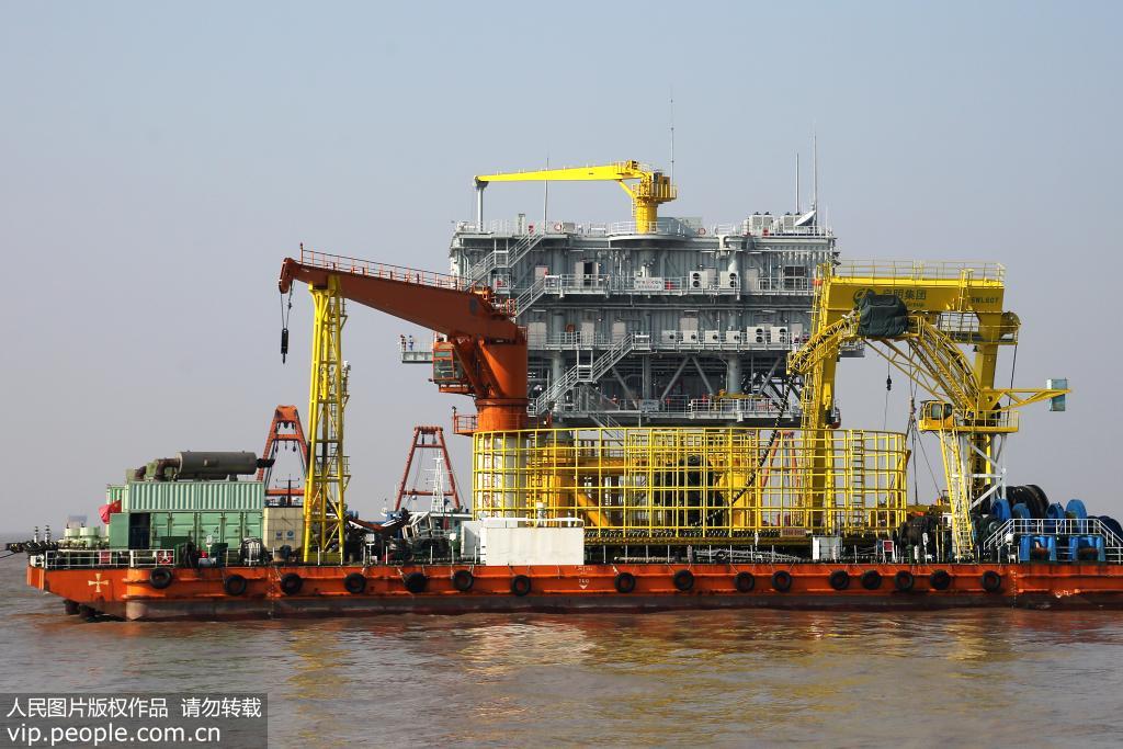 岱山4號洋上風力発電所、220kV海底ケーブルが敷設完了