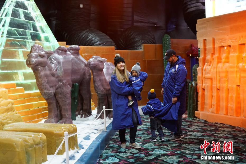 テキサスにハルビンの氷の彫刻がやって來た！　米國